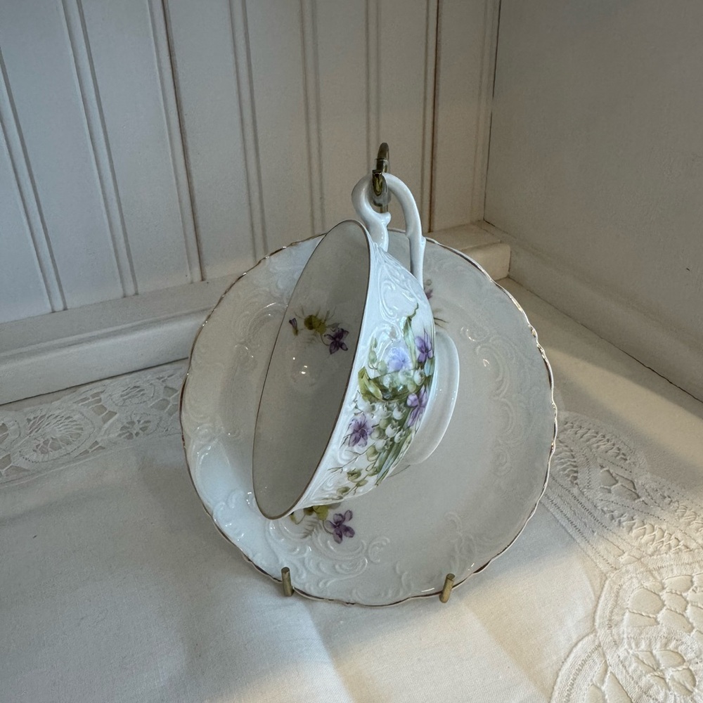 Lily of the Valley Teacup and Saucer Set